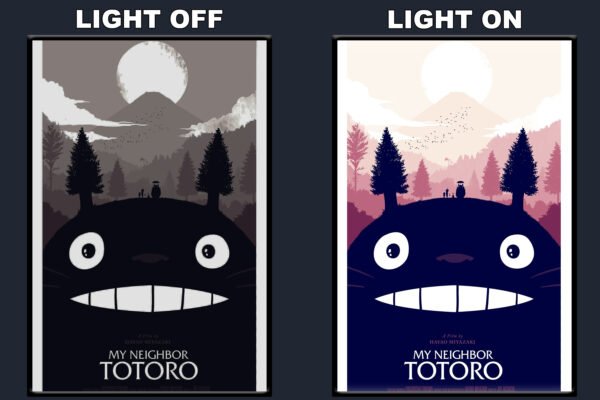 Tonari No Totoro LED Backlit Poster Frame – Movie Display