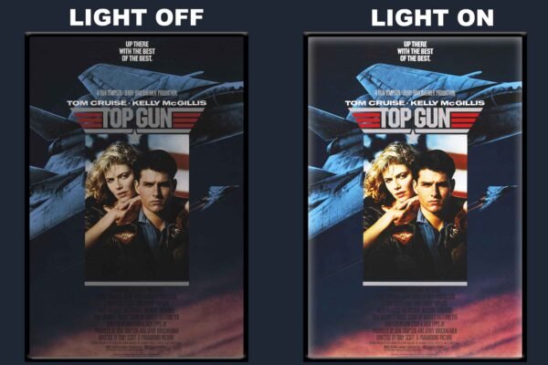 Top Gun LED Backlit Poster Frame – Classic Action Drama Movie Art