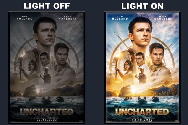 Uncharted B LED Backlit Poster Frame – Movie Display