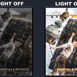 Uncharted C LED Backlit Poster Frame – Movie Display
