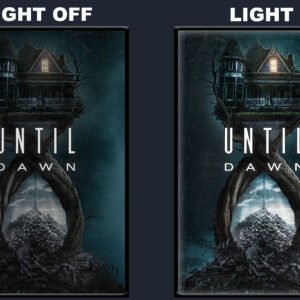 Until Dawn Movie LED Backlit Poster Frame  Skull Mask Horror Wall Art Display