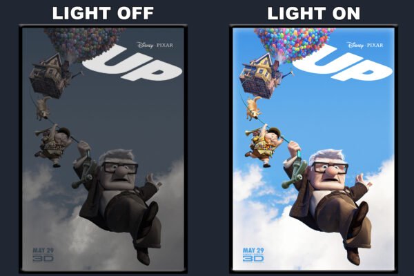 Up LED Backlit Poster Frame – Movie Display