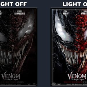 Venom Let There Be Carnage A LED Backlit Poster Frame – Movie Display