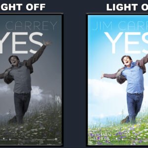 Yes Man LED Backlit Poster Frame – Movie Display