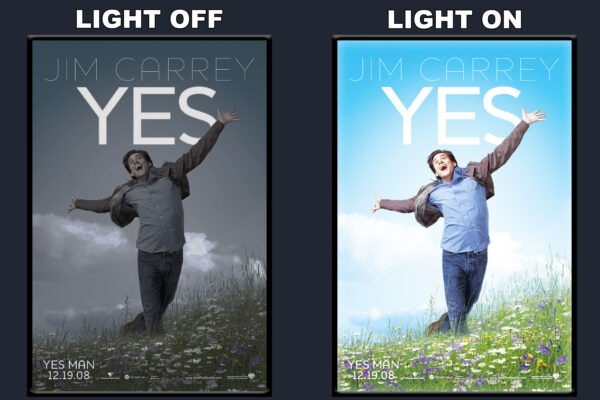 Yes Man LED Backlit Poster Frame – Movie Display